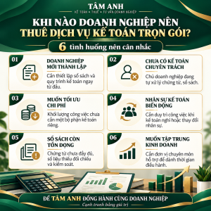 Khi nào doanh nghiệp nên thuê dịch vụ kế toán trọn gói ?