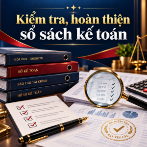 Kiểm tra, hoàn thiện sổ sách kế toán 