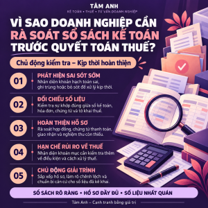 Vì sao doanh nghiệp cần rà soát sổ sách kế toán trước quyết toán thuế ?